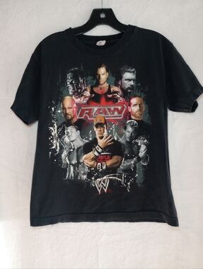 WWF Raw Y2K Shirt John Cena WWE Stone Cold Jeff Hardy Vintage Wrestling Merch L